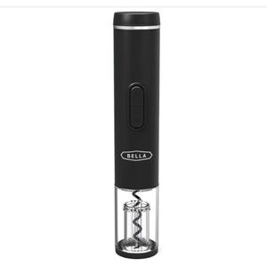 Bella Electric Wine Opener, Corkscrew Remover - Black